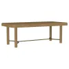 Coaster Fine Furniture 108931-S5W Arini - 5 Piece Extension Leaf Dining Table Set - Sand Wash
