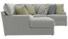 Jackson Furniture Industries 2340/75/30/72-28 Jackson Furniture Industries 2340/75/30/72-28 Stockbridge - 3 Piece Sectional With Comfort Coil Seating And 9 Included Accent Pillows (Left Side Facing Chaise) - Slate