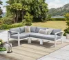 Intercon NS-SF-ARMLSS-BUF-4PC Nash - 4 Piece Outdoor Seating Sectional - Buff