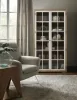 Pulaski Furniture P021776 Pulaski Accents - 5-Shelf Glass Door Bookcase - Natural Wood Finish