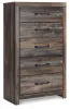 Ashley Furniture B211-46 Drystan - Five Drawer Chest - Brown / Beige