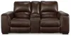 Ashley Furniture U2550218 Alessandro - PWR REC Loveseat/Con/Adj HDRST - Walnut
