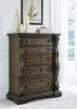 Ashley Furniture B947-46 Maylee - Five Drawer Chest - Dark Brown
