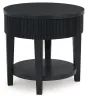 Ashley Furniture T551-6 Marstream - Round End Table - Black