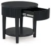 Ashley Furniture T551-6 Marstream - Round End Table - Black