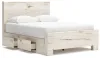 Ashley Furniture B2310B6 Ashley Furniture B2310B6 Lawroy - Queen Panel Bed With Under Bed Storage - Light Natural