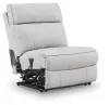 Ashley Furniture PC98802S34 Ashley Furniture PC98802S34 Social Pointe - 7-Piece Power Reclining Sectional With Storage Consoles - Pearl / Ash