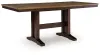 Ashley Furniture PCD651-32 Rylandeen - Rectangular Dining Room Counter Height Extension Table - Light Brown / Dark Brown