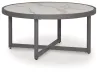 Ashley Furniture PCP510-708 Ocean Beach - Round Cocktail Table - Gray