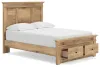 Ashley Furniture PCB1170B23 Ashley Furniture PCB1170B23 Makidern - Full Panel Storage Bed With Storage Footboard - Tan