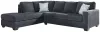 Ashley Furniture 87213S4 Ashley Furniture 87213S4 Altari - Left Arm Facing Corner Chaise With Sleeper 2 Pc Sectional - Slate