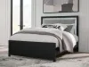 Ashley Furniture PCB1115B6 Ashley Furniture PCB1115B6 Maeling - Queen Upholstered Panel Bed - Black