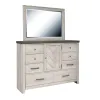 Samuel Lawrence Furniture S466-BR-K6 Riverwood - Bureau Dresser and Mirror