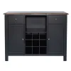 Liberty Furniture 186B-SR4836 Liberty Furniture 186B-SR4836 Carolina Crossing - Server - Black / Antique Honey