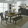 Liberty Furniture 879-DR-6RTS Liberty Furniture 879-DR-6RTS Harvest Home - 6 Piece Rectangular Table Set - Black