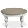 Riverside Furniture 38002 Jameson - Round Cocktail Table - White