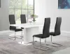 CoasterEveryday 100515BLK Montclair - Upholstered Dining Side Chair (Set of 4) - Black