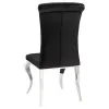 CoasterEssence 105071-S5 Carone - 5 Piece Rectangular Glass Dining Set - Black