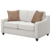 CoasterElevations 552062 Christine - Upholstered Sloped Arm Loveseat - Beige