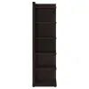 CoasterEveryday 800270 Alder - 6-Shelf Corner Bookcase - Cappuccino
