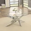 Furniture of America CM4241C-TABLE Laila - Coffee Table - Pearl Silver