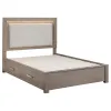 Coaster Fine Furniture 224850KW Kenora - California King LED Storage Bed - Barley Brown