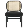 Coaster Fine Furniture 900620 Rayo - Rattan Cane Back Accent Chair With Padded Seat - Black