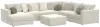 Jackson Furniture Industries 2235/37/31/59/75/12-16 Jackson Furniture Industries 2235/37/31/59/75/12-16 Ritzy - 6 Piece Modular Sectional (LSF Chaise) And 1 Included Cocktail Ottoman - Bone