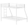 Coaster Fine Furniture 460365WHT Alevera - Metal Twin Over Full Bunk Bed With Ladder - White