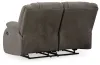Ashley Furniture 6880486 First Base - Reclining Loveseat - Gunmetal