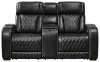 Ashley Furniture U2710618 Ashley Furniture U2710618 Boyington - Power Reclining Loveseat with Console/ Adj Headrest - Black