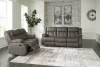 Ashley Furniture 68804/88/86 Ashley Furniture 68804/88/86 First Base - 2 Pc. - Reclining Sofa, Reclining Loveseat - Gunmetal