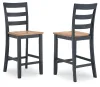 Ashley Furniture D399-124 Ashley Furniture D399-124 Gesthaven - Barstool (Set of 2) - Natural / Blue