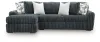 Ashley Furniture 98105S4 Ashley Furniture 98105S4 Midnight-Madness - 2-Piece Sectional Sofa With LAF Corner Chaise - Gunmetal