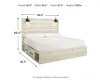 Ashley Furniture B192B27 Ashley Furniture B192B27 Cambeck - King Panel Bed With 4 Storage Drawers - Whitewash