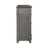 Liberty Furniture 237G-SR6642 River Place - Breakfront Server - Riverstone Gray & Tobacco