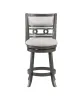 New Classic S1701-CS-GRY Gia - Swivel Counter Stool - Gray