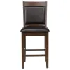 CoasterEssence 115209 Dewey - Upholstered Counter Chair (Set of 2) - Walnut