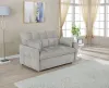 CoasterEssence 508307 Cotswold - Upholstered Convertible Sleeper Sofa Bed - Light Gray