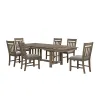 New Classic 40-3412-D6C New Classic 40-3412-D6C Harrisburg - Dining Table & 6 Chairs - Brown