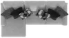Jackson Furniture Industries 4045/73/75-58 Jackson Furniture Industries 4045/73/75-58 Arlo - 2 Piece Oversized Sofa Chaise (LSF Chaise) - Arctic