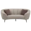 Coaster Fine Furniture 504838 Ellorie - Upholstered Channel Back Curved Loveseat - Beige