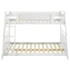 Coaster Fine Furniture 460593WHT Holden - Wood Veneer Twin Over Full Bunk Bed - White