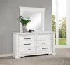 Coaster Fine Furniture 215873M Mckinney - 6-Drawer Bedroom Dresser With Mirror - Vintage White
