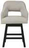 Ashley Furniture D380-724 Ashley Furniture D380-724 Tallenger - UPH Swivel Barstool (Set of 2) - Beige