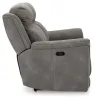 Ashley Furniture 5930147 Next-Gen Durapella - 2 Seat Power Reclining Sofa Adj Hdrest - Slate