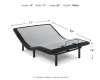 Ashley Sleep® M9X952 Head-Foot Model Best - Cal King Adjustable Base - Head, Neck & Foot - Black