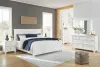 Ashley Furniture B680/31/36/46/56/58/94 Ashley Furniture B680/31/36/46/56/58/94 Fortman - 6 Pc. - Dresser, Mirror, Chest, California King Panel Bed - White