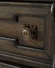 Ashley Furniture B947-46 Maylee - Five Drawer Chest - Dark Brown