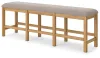 Ashley Furniture D773-09 Havonplane - XL Counter Height Upholstered Dining Bench - Brown